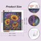 Citrus; Sunflower Diamond Painting Kits for Adults 12x12 Inch, 5D Full Drill Round Diamond Art Kit with Crystal Rhinestone Gems, DIY Flower Gem Craft Painting for Home Wall Decor Gifts; Category:Diamond Painting Kits; Image:3